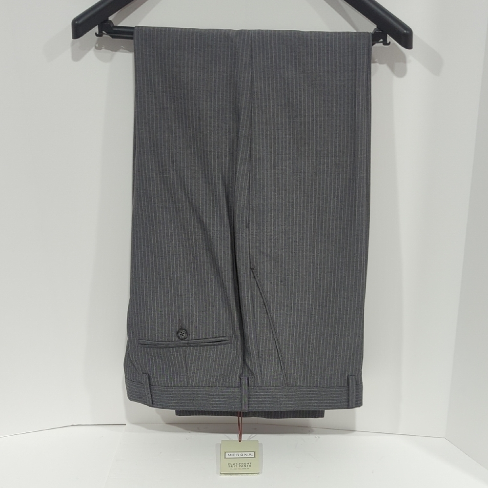 Merona Gray Stripe Suit Pants